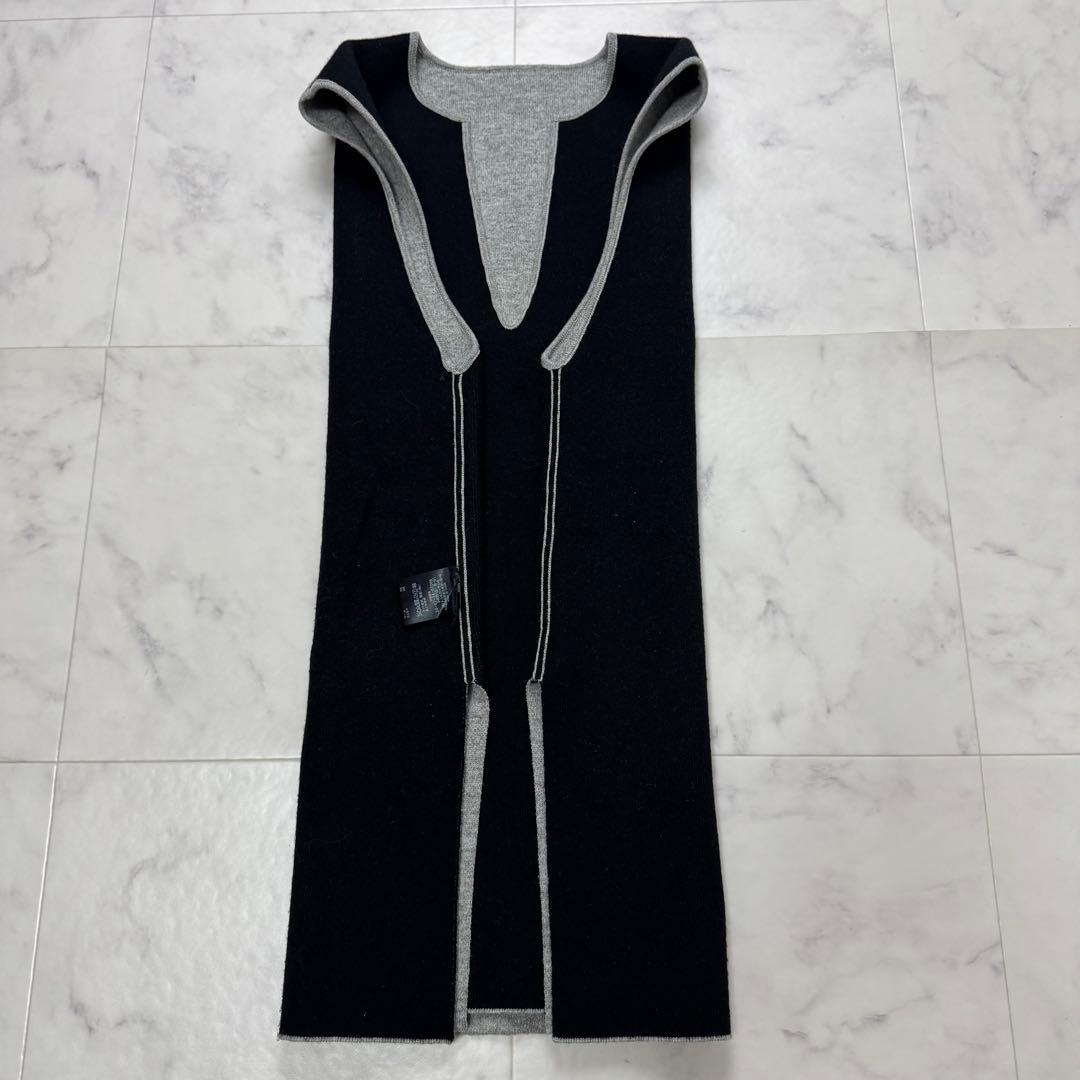 【美品】人気 CABaN ウールカシミヤ リバーシブル チュニック ベスト