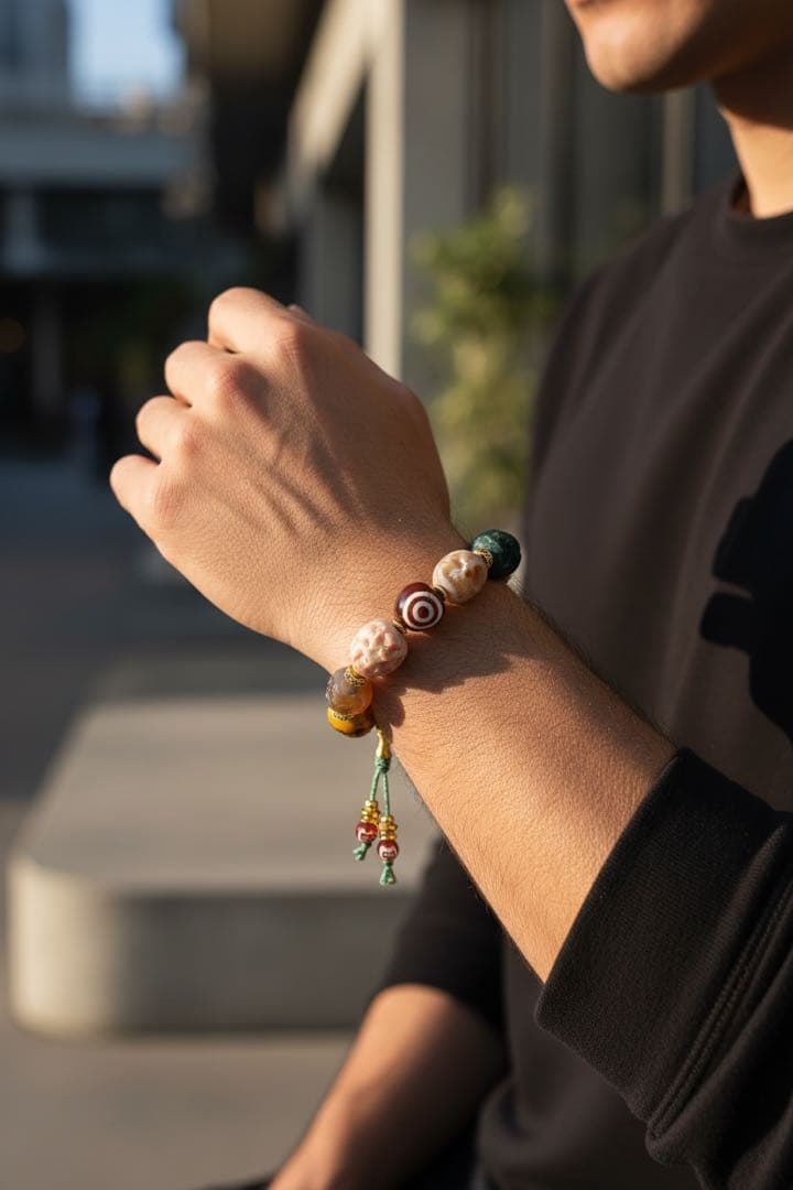 天然石スカル！力強く、守護・再生・引き寄せをテーマにしたブレスレット