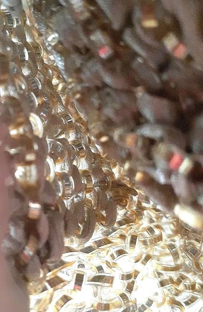 アンテプリマ　ANTEPRIMA　ポーチ　ミニバッグ　ワイヤーバッグ　ゴールド