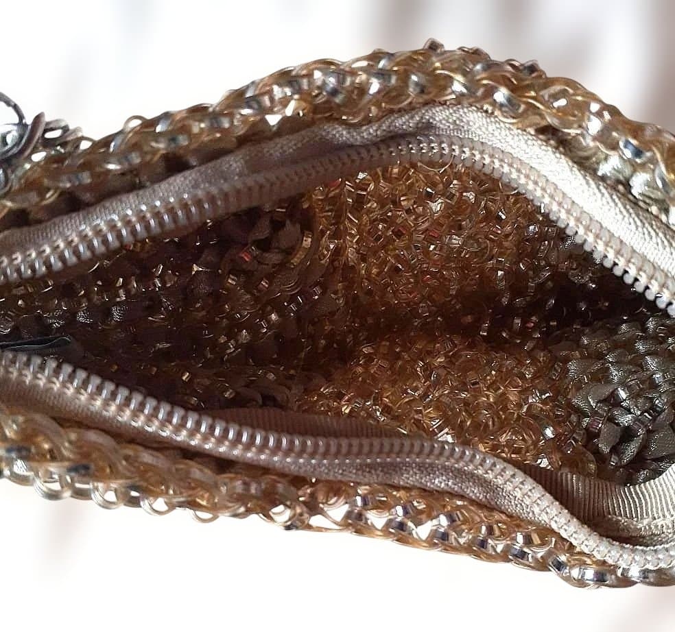 アンテプリマ　ANTEPRIMA　ポーチ　ミニバッグ　ワイヤーバッグ　ゴールド