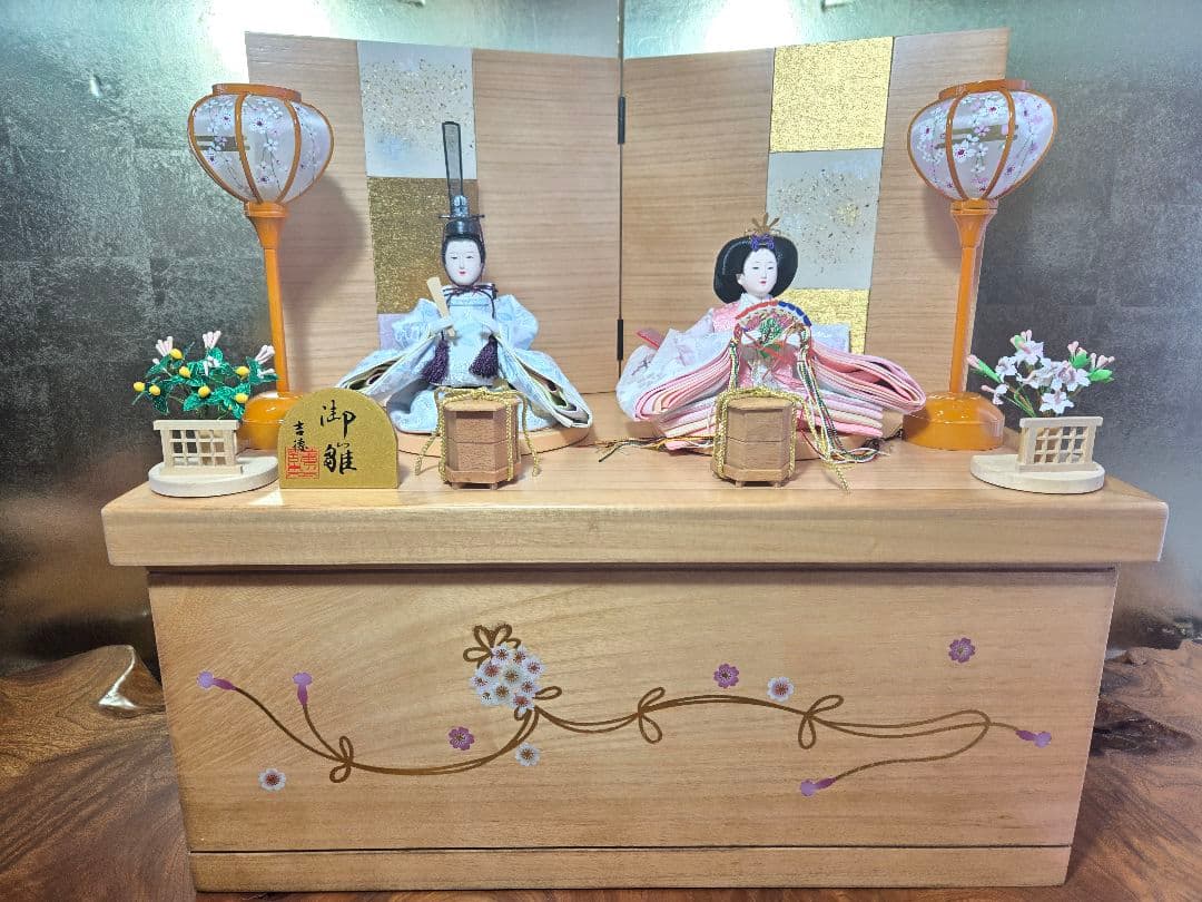 m..m出品【一点限り】雛人形 収納飾り　SH44