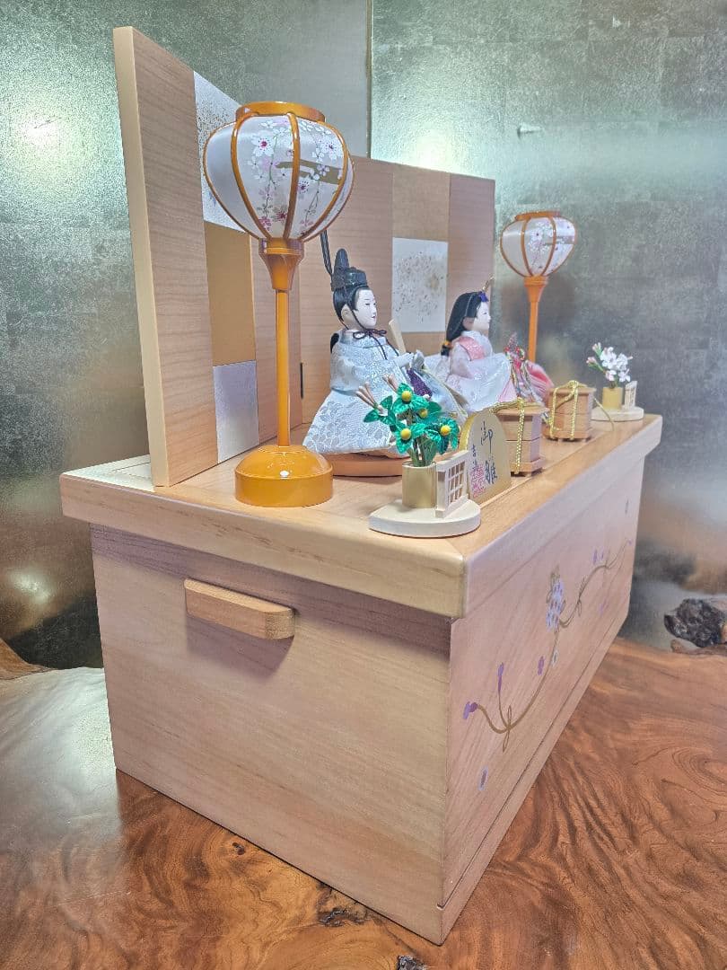 m..m出品【一点限り】雛人形 収納飾り　SH44