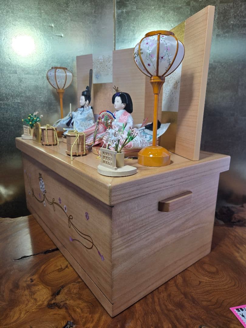 m..m出品【一点限り】雛人形 収納飾り　SH44