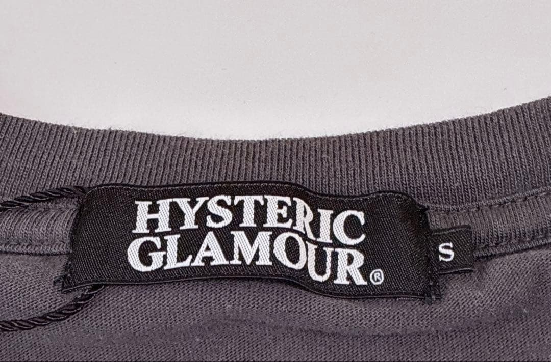 新品タグ付未使用 HYSTERIC GLAMOURグレー Tシャツ ヒスガール