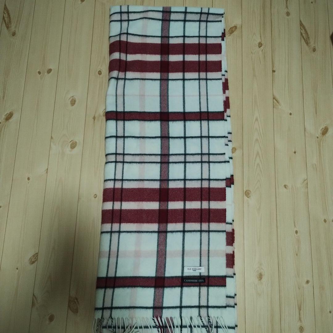 最終値下！OLD ENGLAND cashmere100% チェック大判ストール