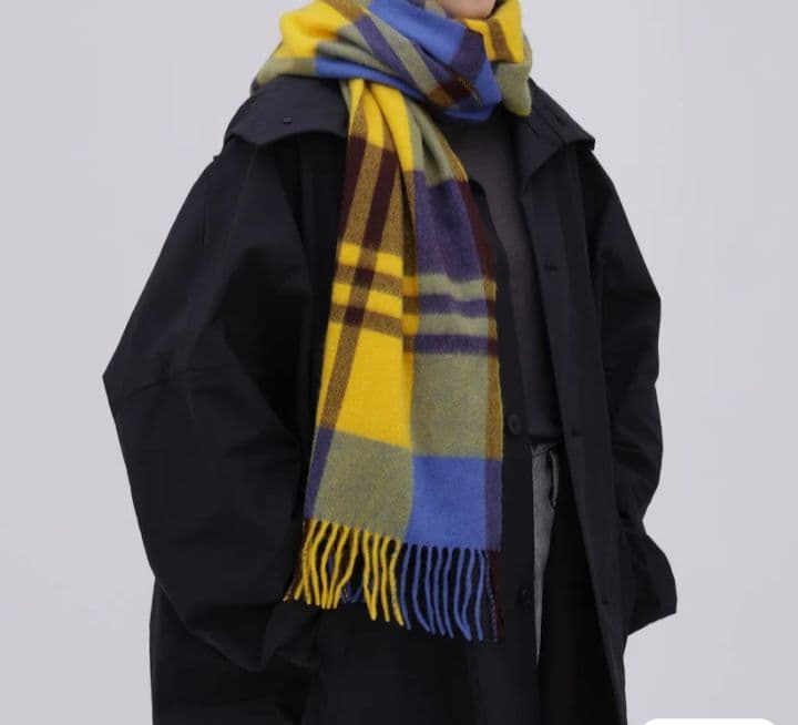 最終値下！OLD ENGLAND cashmere100% チェック大判ストール