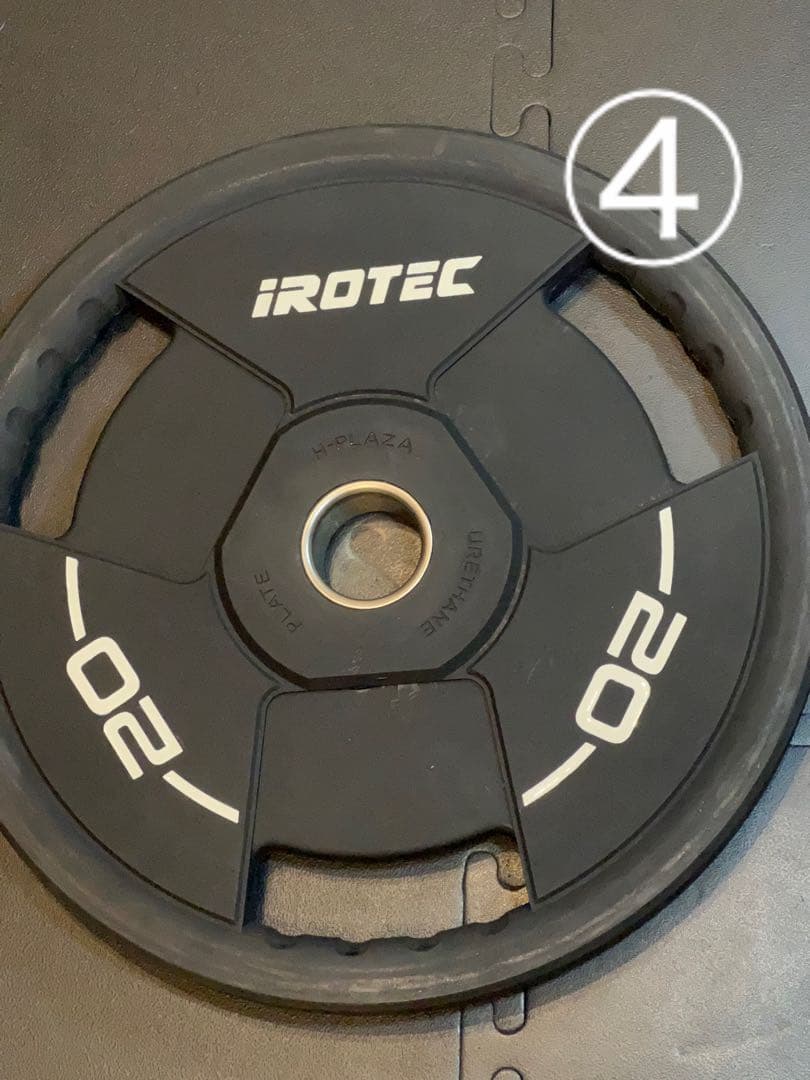 【Tsubasa 】IROTEC バーベルプレート 20KG ④