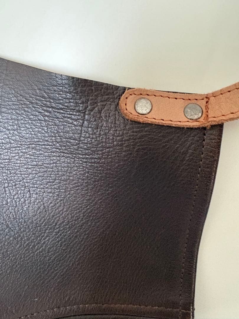 【美品】ペトロマックス レザーエプロン Petromax キャンプ 焚き火 本革