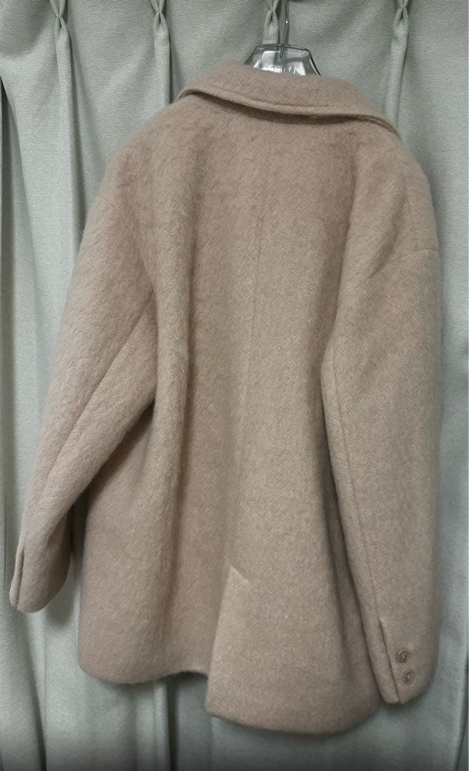 PEACHJOHNダブルシャギーショートコート