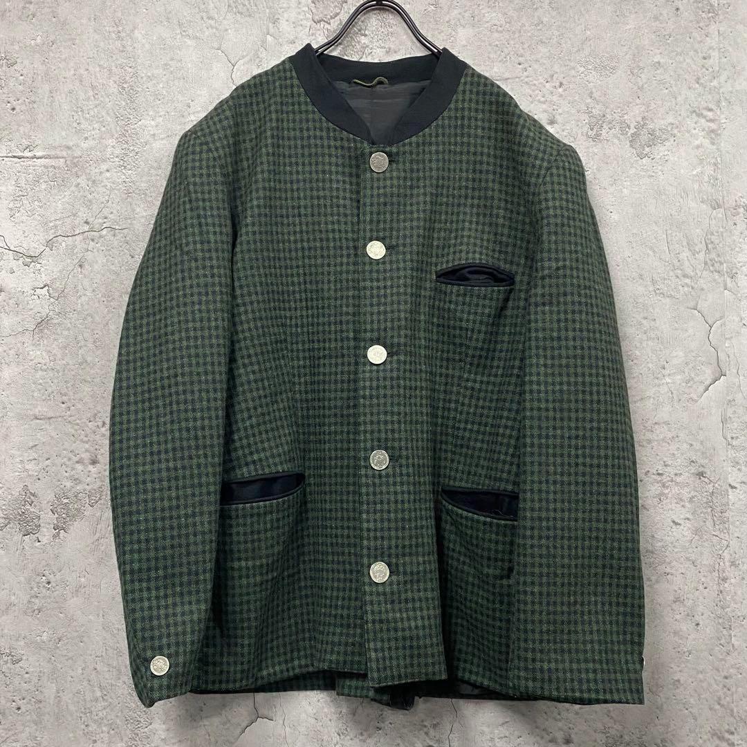 レア オーストリア製EURO古着◆ウールチロリアンジャケット メンズXL〜2XL