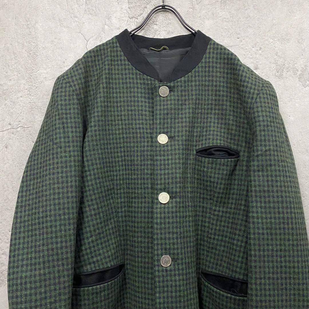 レア オーストリア製EURO古着◆ウールチロリアンジャケット メンズXL〜2XL
