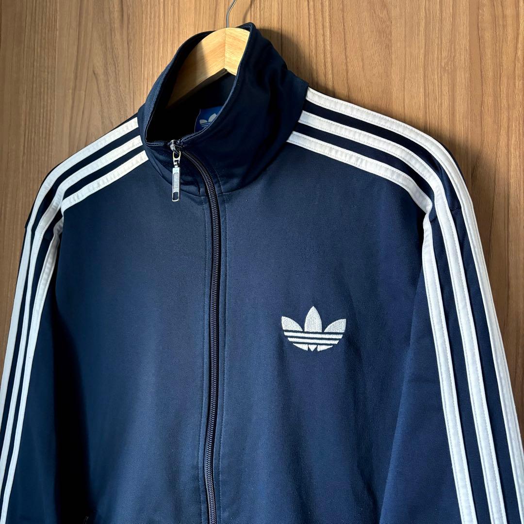 【美品】 adidas ファイヤーバード トラックジャケット ネイビー XL