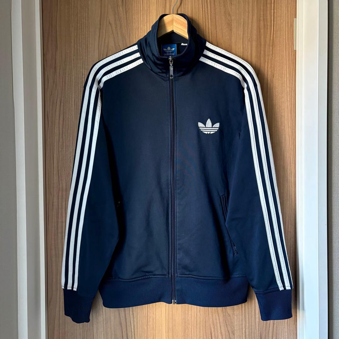 【美品】 adidas ファイヤーバード トラックジャケット ネイビー XL