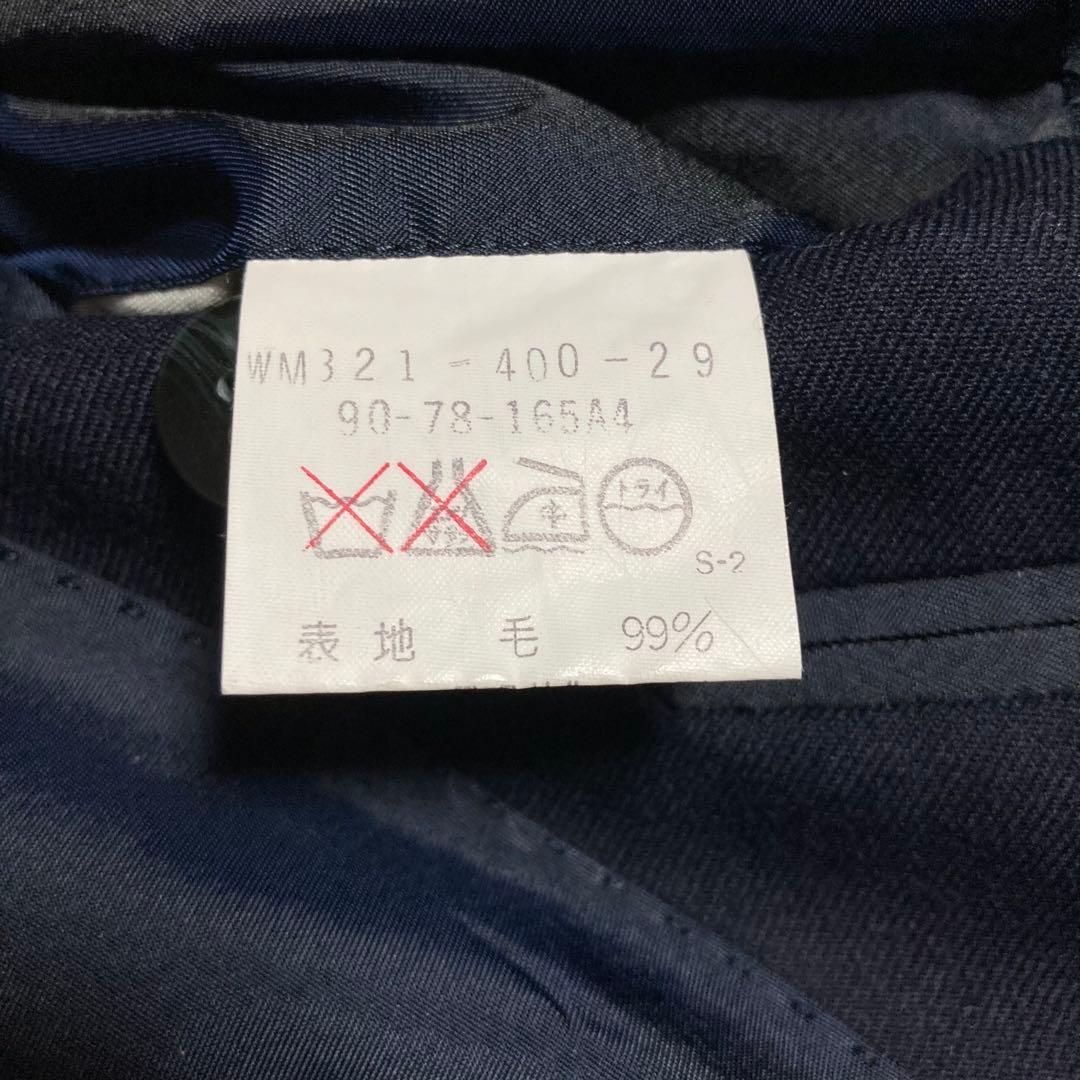 バーバリー★紺ブレ テーラードジャケット 金ボタン ダブル シャドーホース