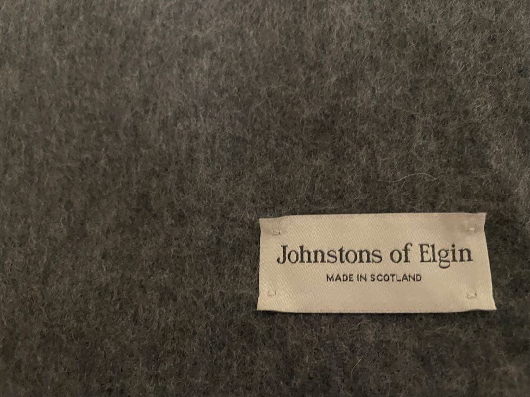 johnstons ジョンストンズマフラー2024awミッドグレー　国内正規品