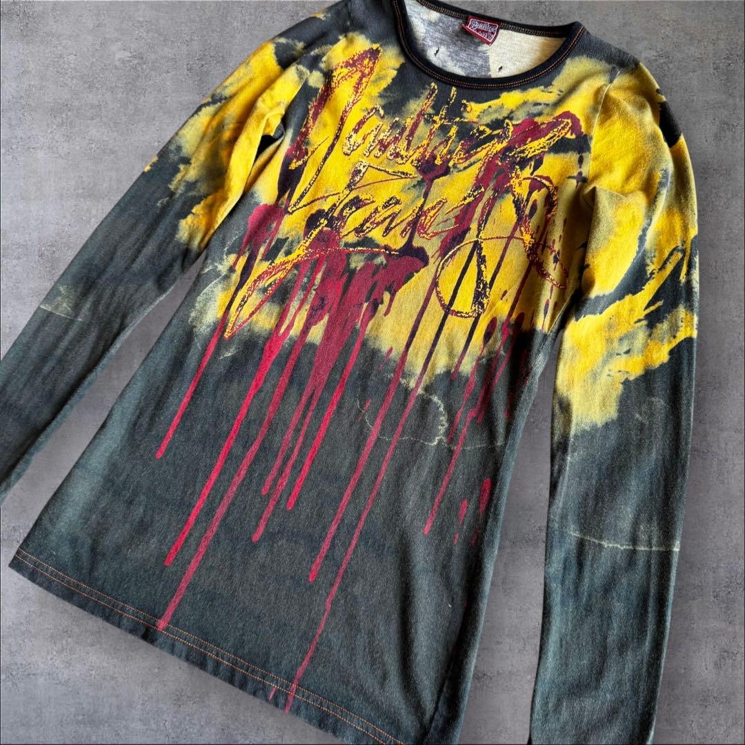 Jean Paul Gaultier jeansゴルチエ ブロッドロゴT M