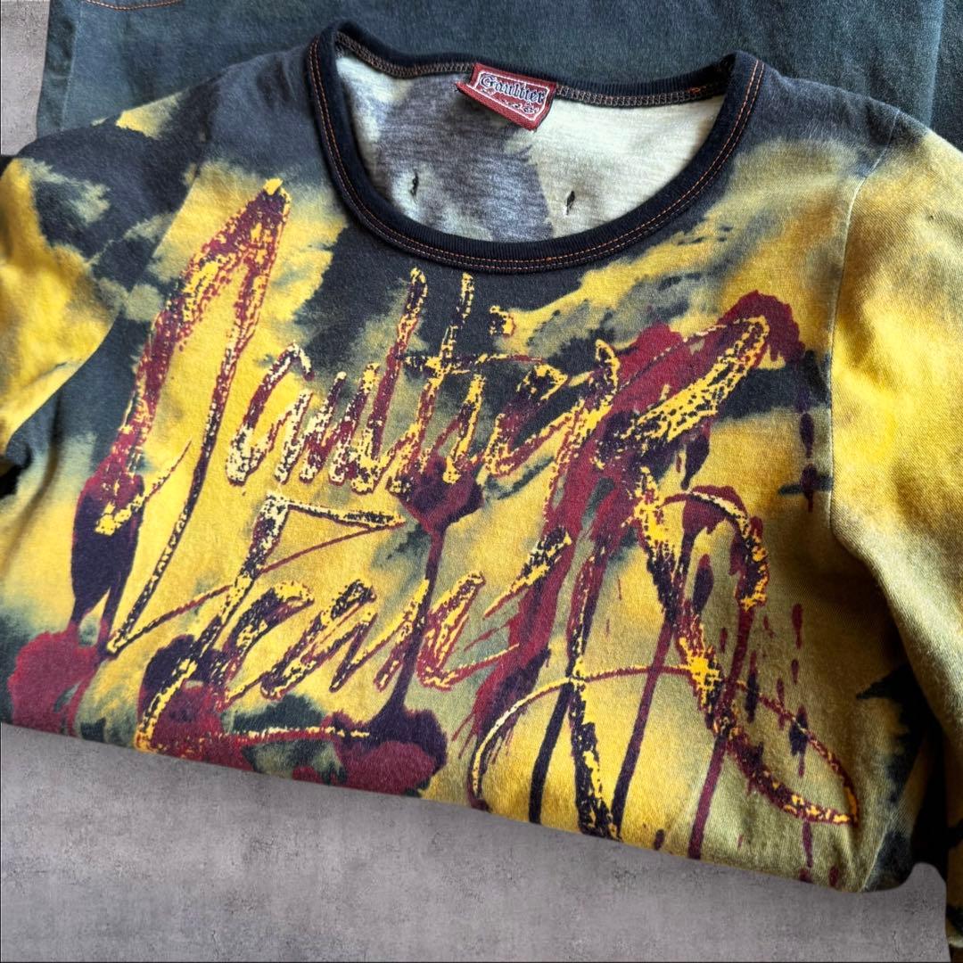 Jean Paul Gaultier jeansゴルチエ ブロッドロゴT M