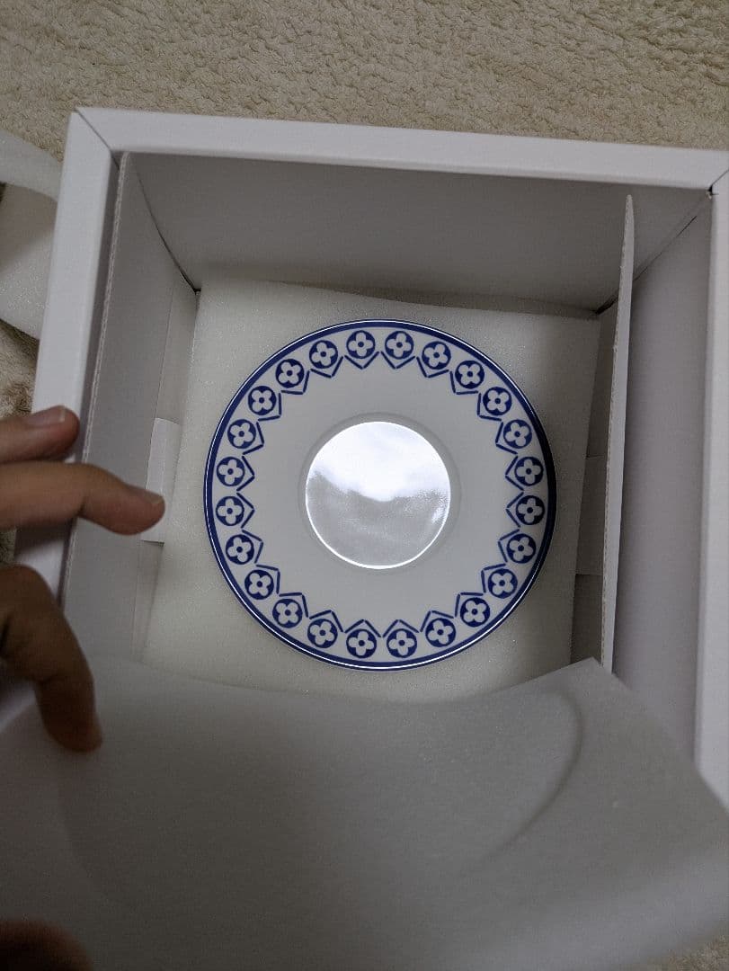 ルイヴィトン カップ&ソーサー モノグラム フラワータイル 新品