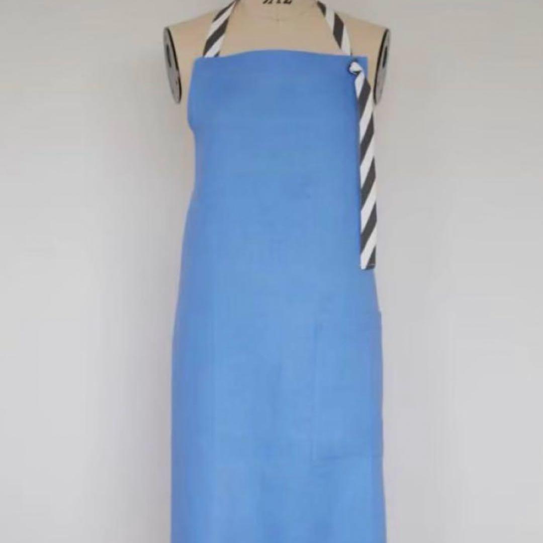 『完売品』滝沢眞規子　タキマキエプロン　サックスブルー