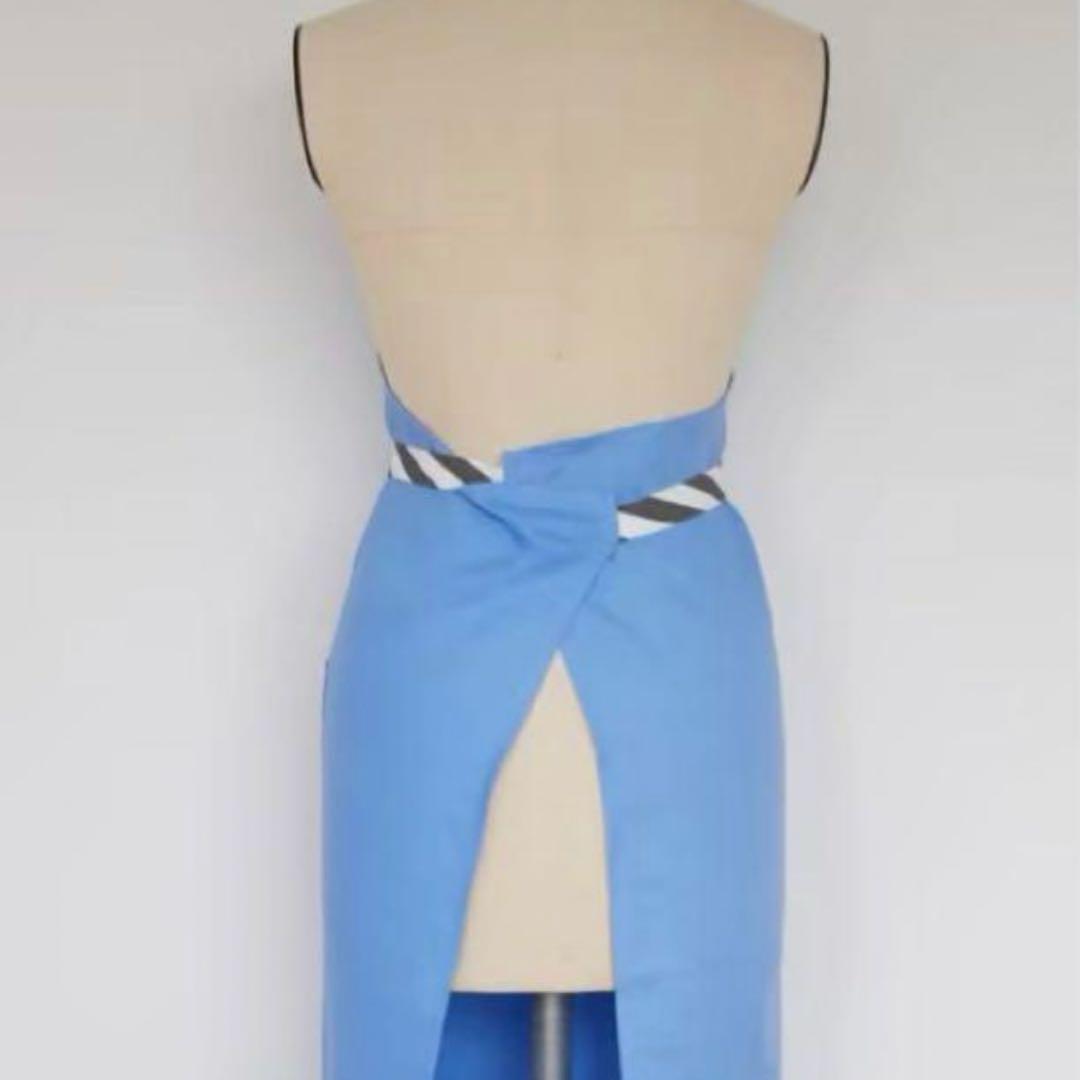 『完売品』滝沢眞規子　タキマキエプロン　サックスブルー