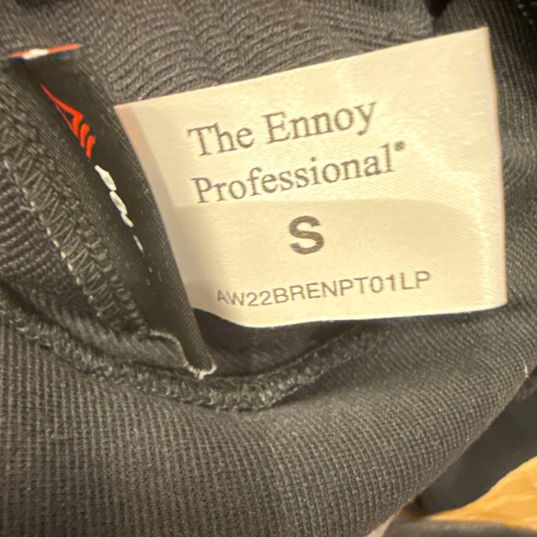 希少22AW 　ennoy フリース　パンツ　黒×白