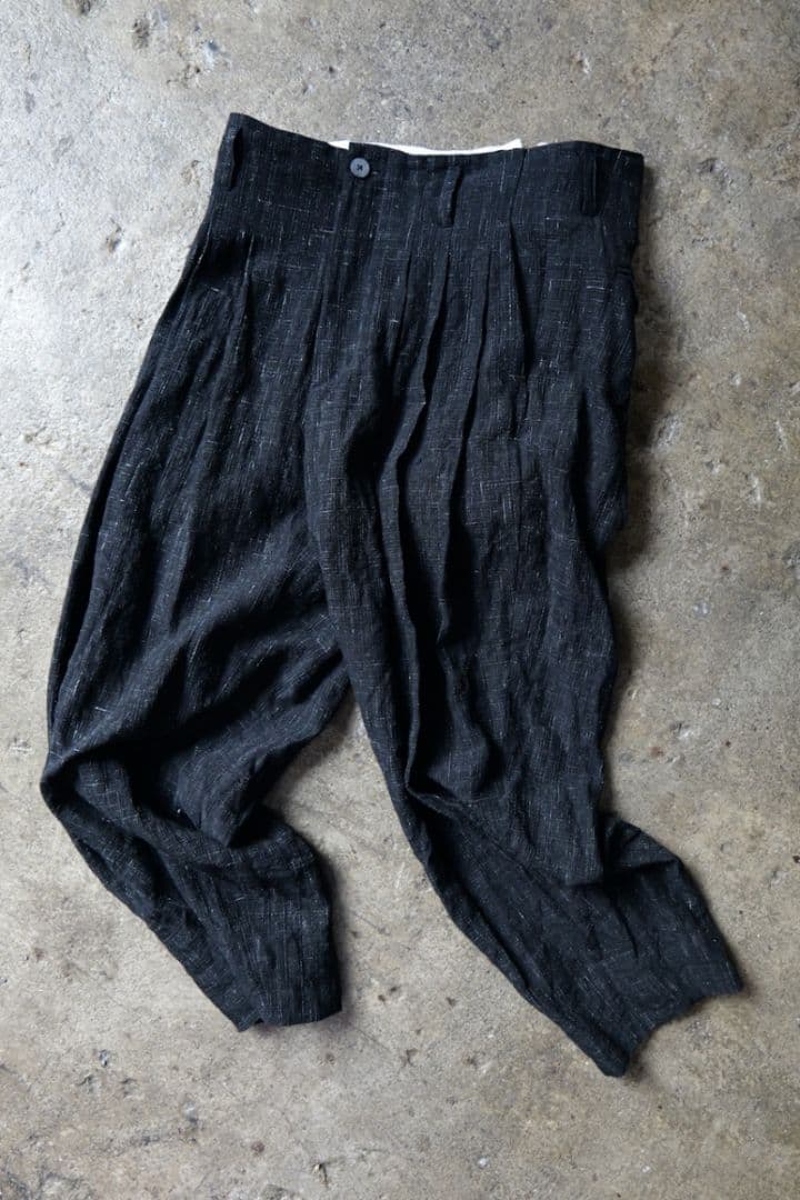 美品 calmlence 3 Pleated Wide Pants カームレンス