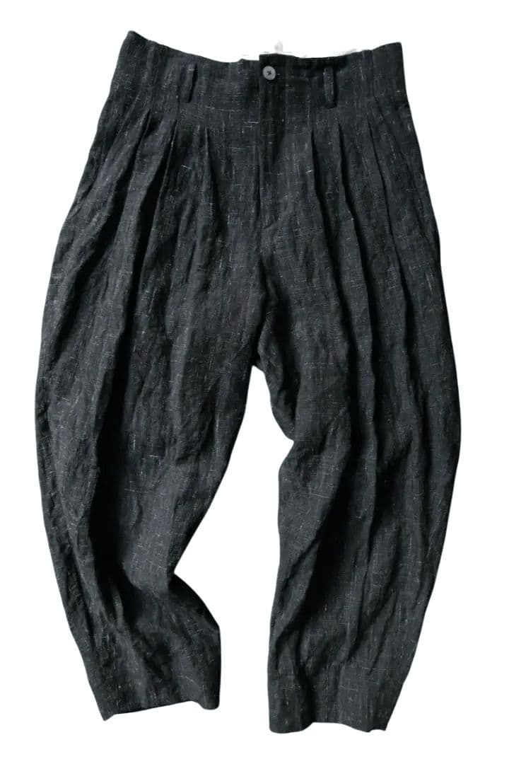 美品 calmlence 3 Pleated Wide Pants カームレンス