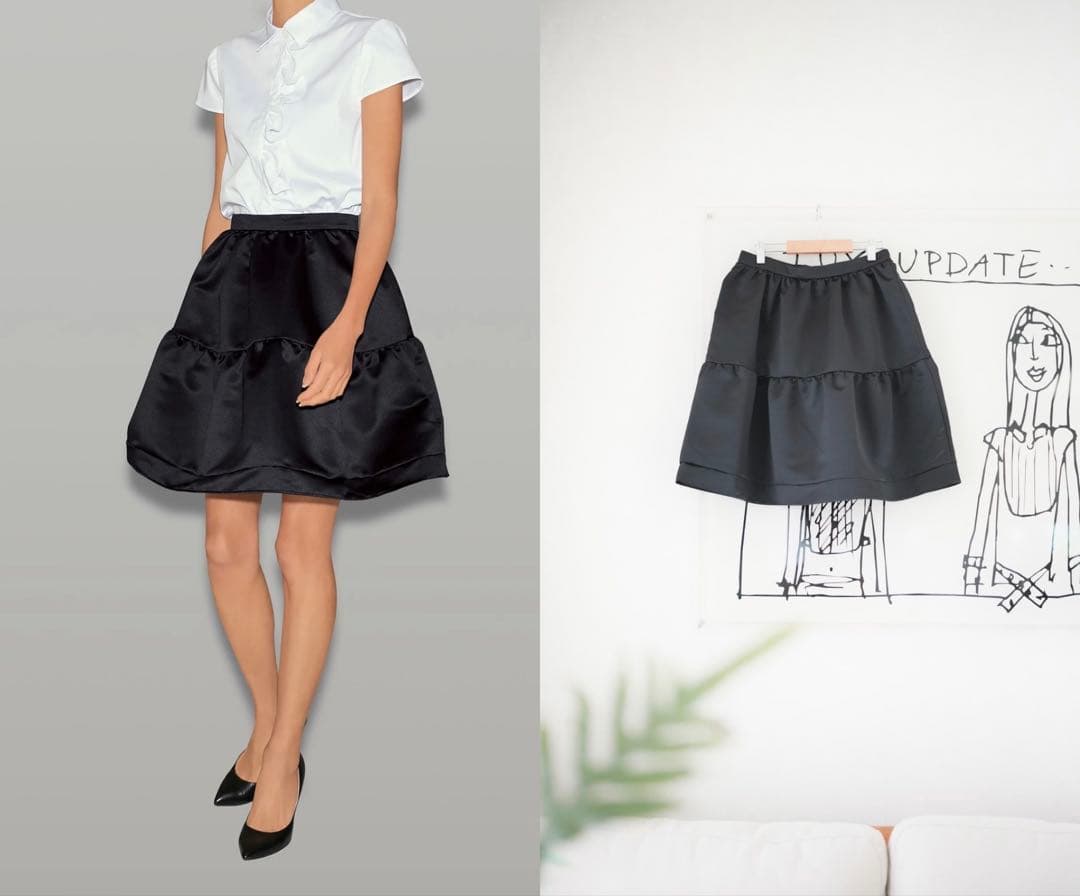 YOKO CHAN ヨーコチャン ティアード スカート