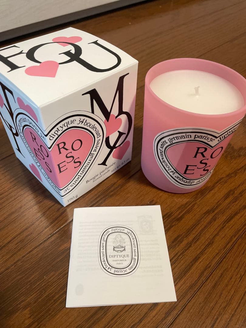 2025限定Diptyqueディプティック ローズ キャンドル 未使用 マッチ付