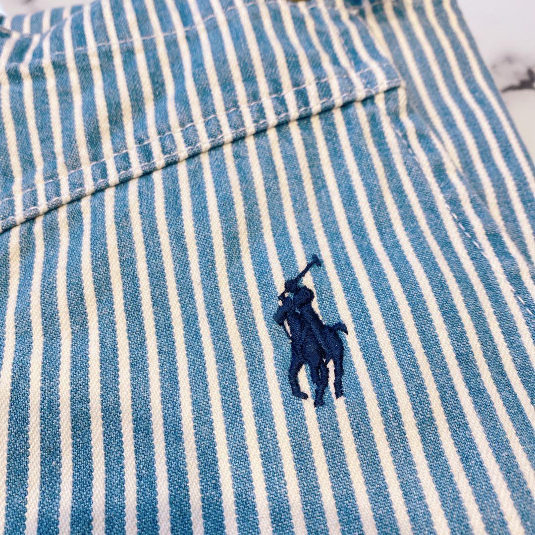 Ralph Lauren ラルフローレン ヒッコリーエプロン ストライプ デニム