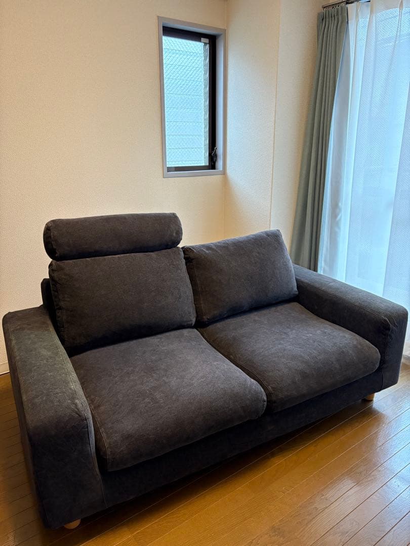 【最終値下げ・送料込み】無印良品 ソファ 2シーター 羽根・ポケットコイル