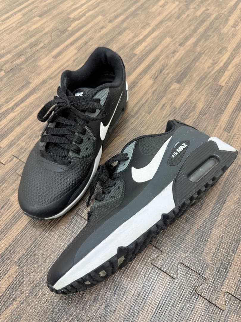 Nike Air Max 90 GOLFブラック/ホワイト 25cm