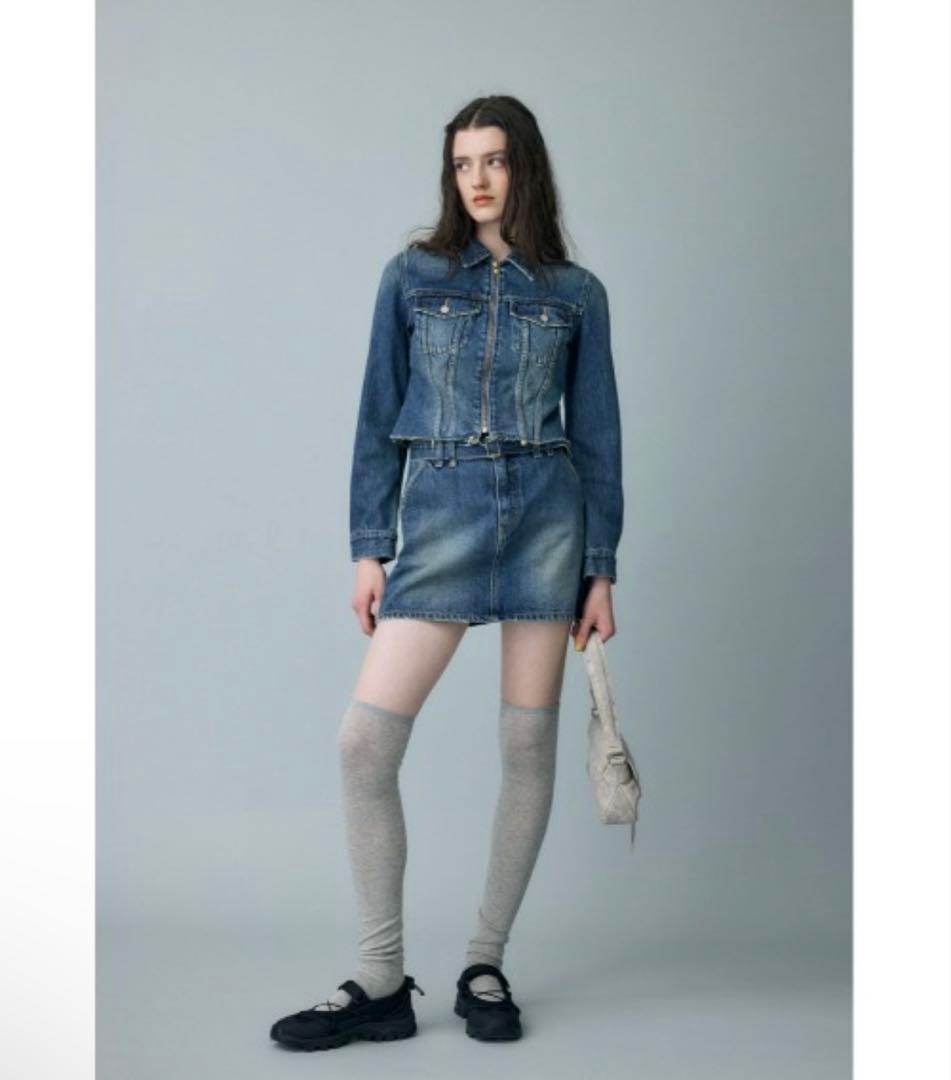 【MOUSSY】ZIP UP COMPACT DENIM ジャケット