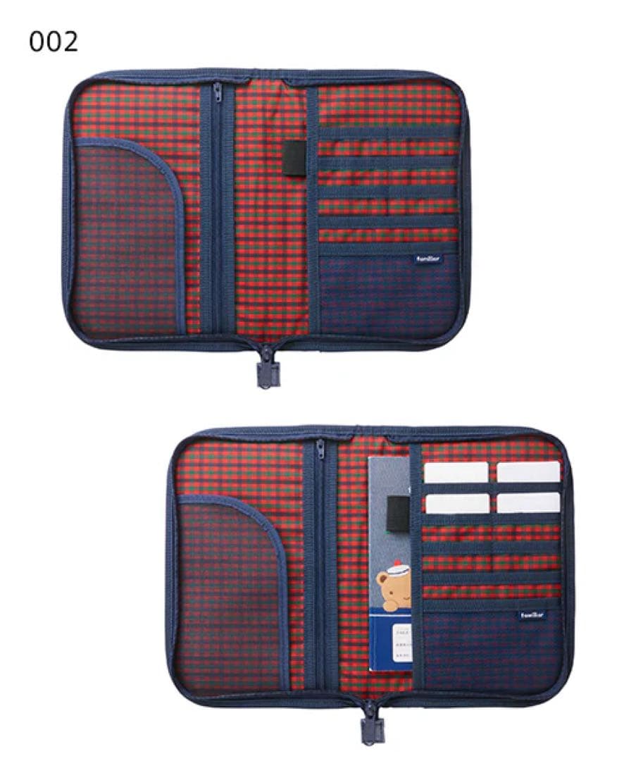 【新品未使用】familiarファミリア 母子手帳ケース デニム 002