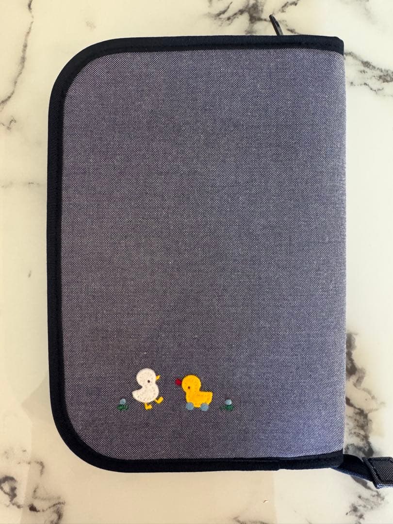 【新品未使用】familiarファミリア 母子手帳ケース デニム 002