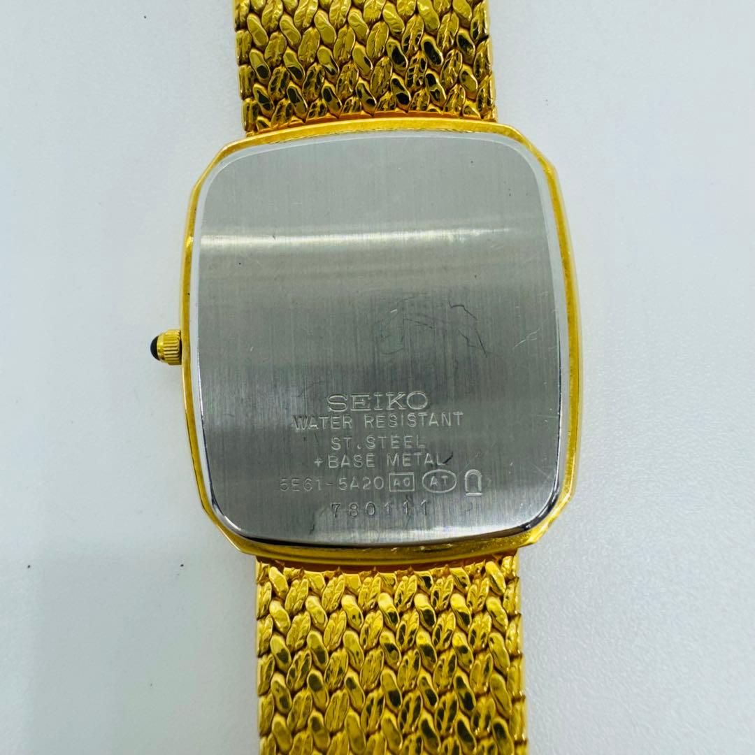 ✨SEIKO✨セイコー✨ドルチェ✨5E61-5A20✨ダイヤ1P付き✨腕時計✨