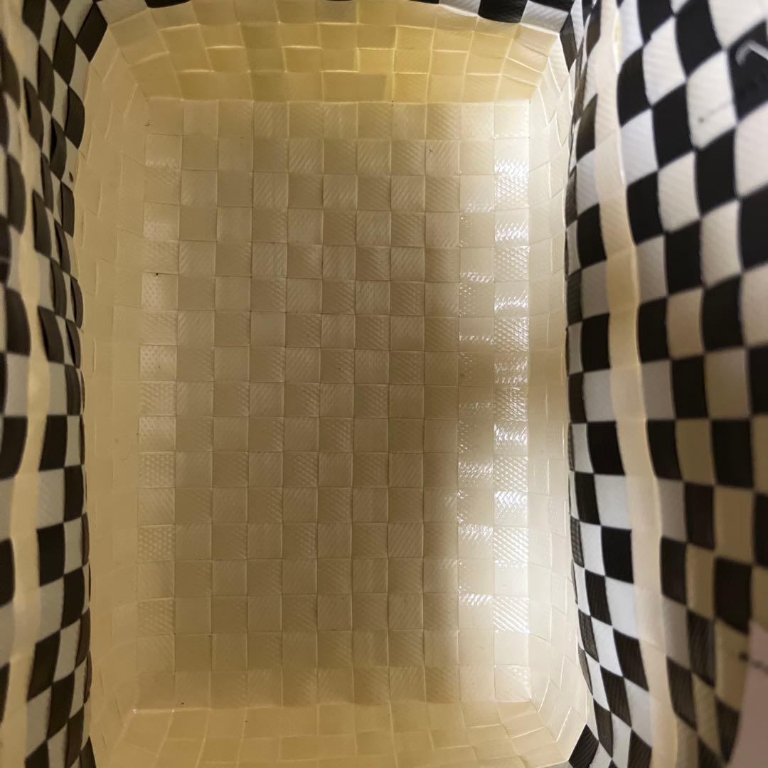 【新品・未使用】マルニマーケット　ステンシルバック　かごバック　ホワイト