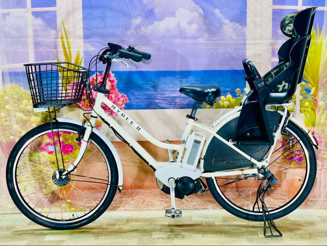 HYDEE.Ⅱ26インチ⭐️ハイディー12AH子供乗せ電動アシスト自転Y2678