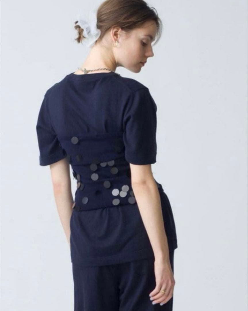 extreme cashmere スパンコールビスチェ