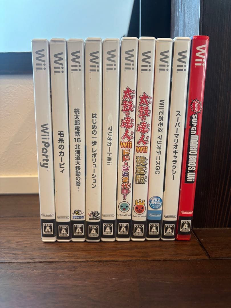 Wii 本体 太鼓の達人　マリオカート 桃太郎電鉄　 改造タタコン　セット　②