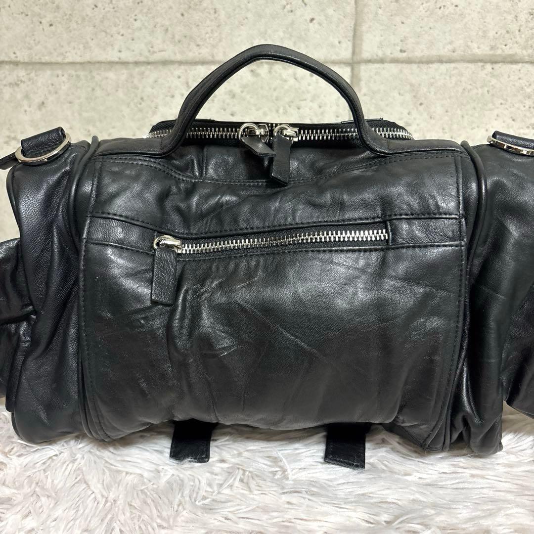 MAKUAKE 4way 高級再生レザー　ドラムバッグ　ブラック