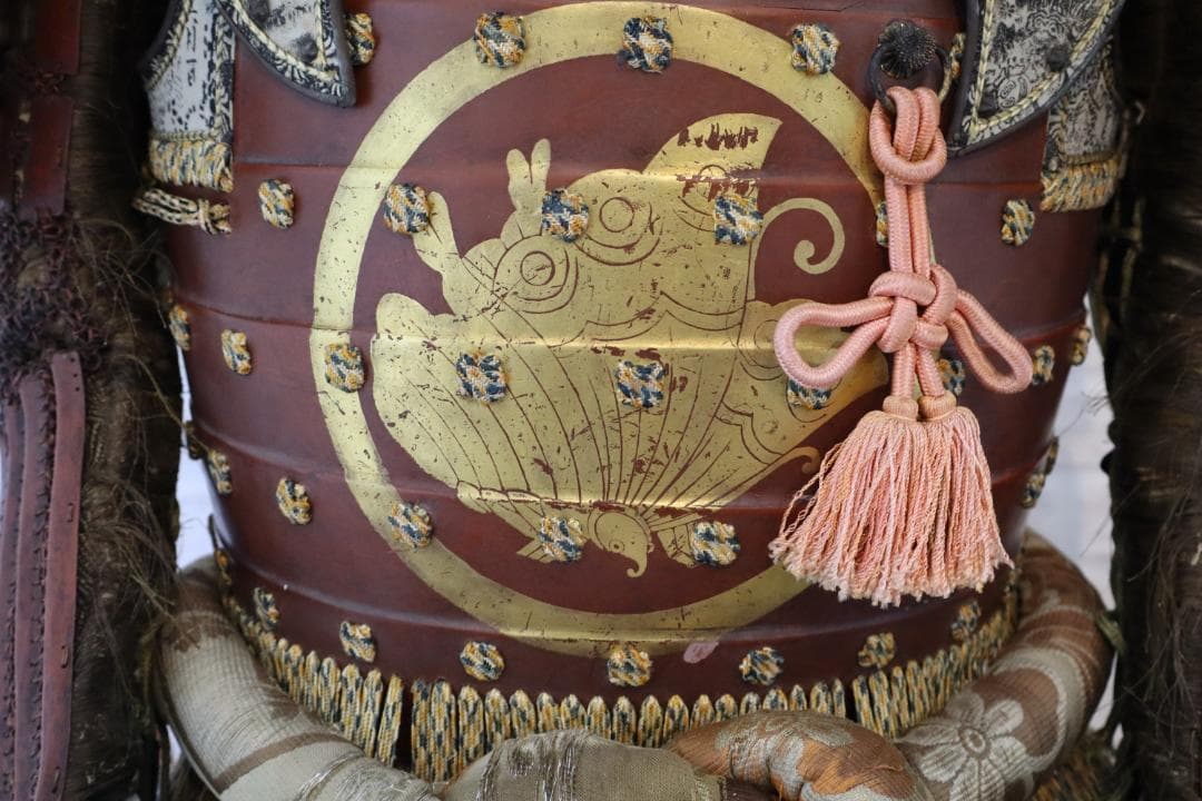 BLACK【等身大甲冑】武者鎧 赤具足一式 光忍作 約50年前製サムライ鎧