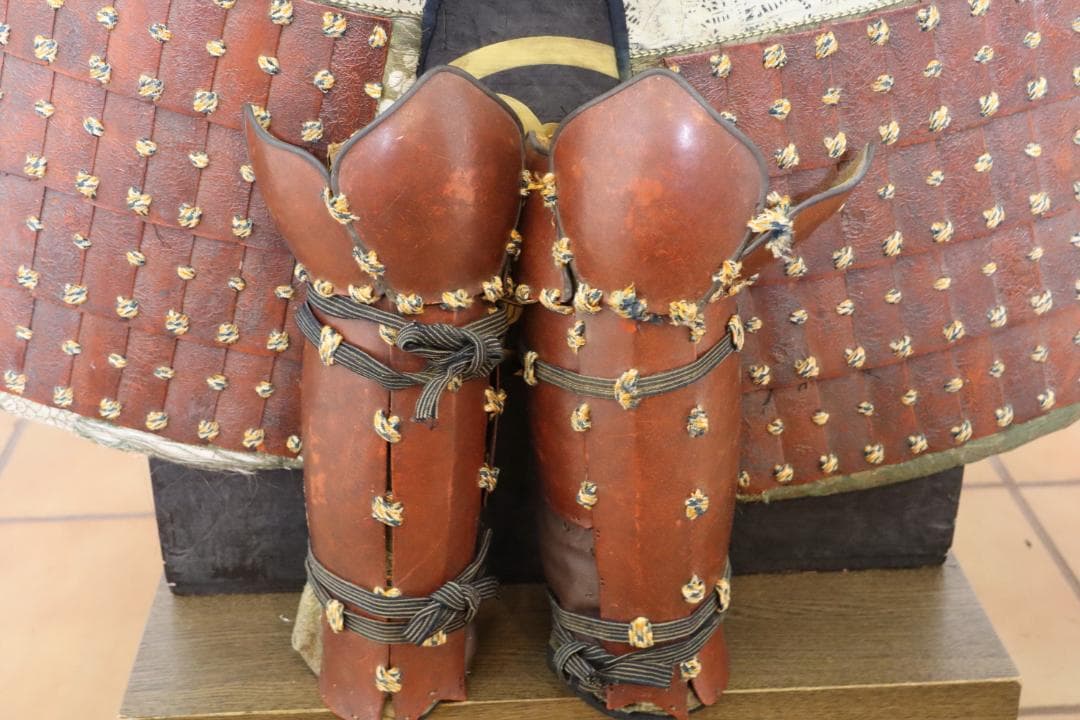 BLACK【等身大甲冑】武者鎧 赤具足一式 光忍作 約50年前製サムライ鎧