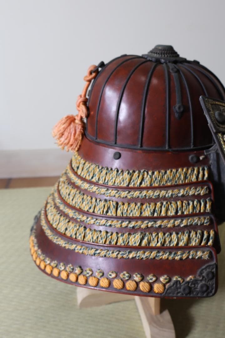 BLACK【等身大甲冑】武者鎧 赤具足一式 光忍作 約50年前製サムライ鎧