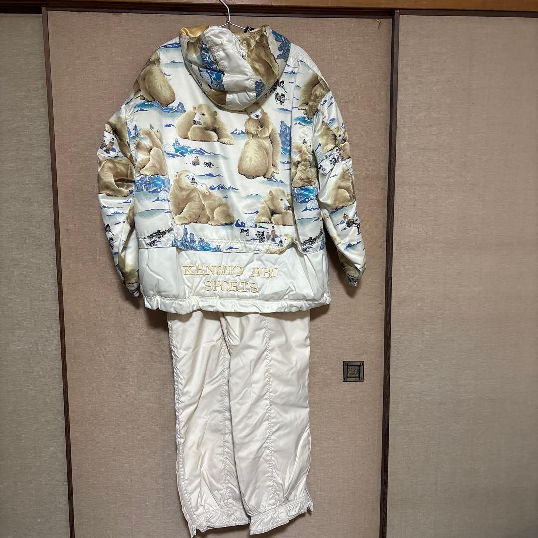 KENSHO ABE SPORTS スキーウェア セットアップ　アニマル　白熊
