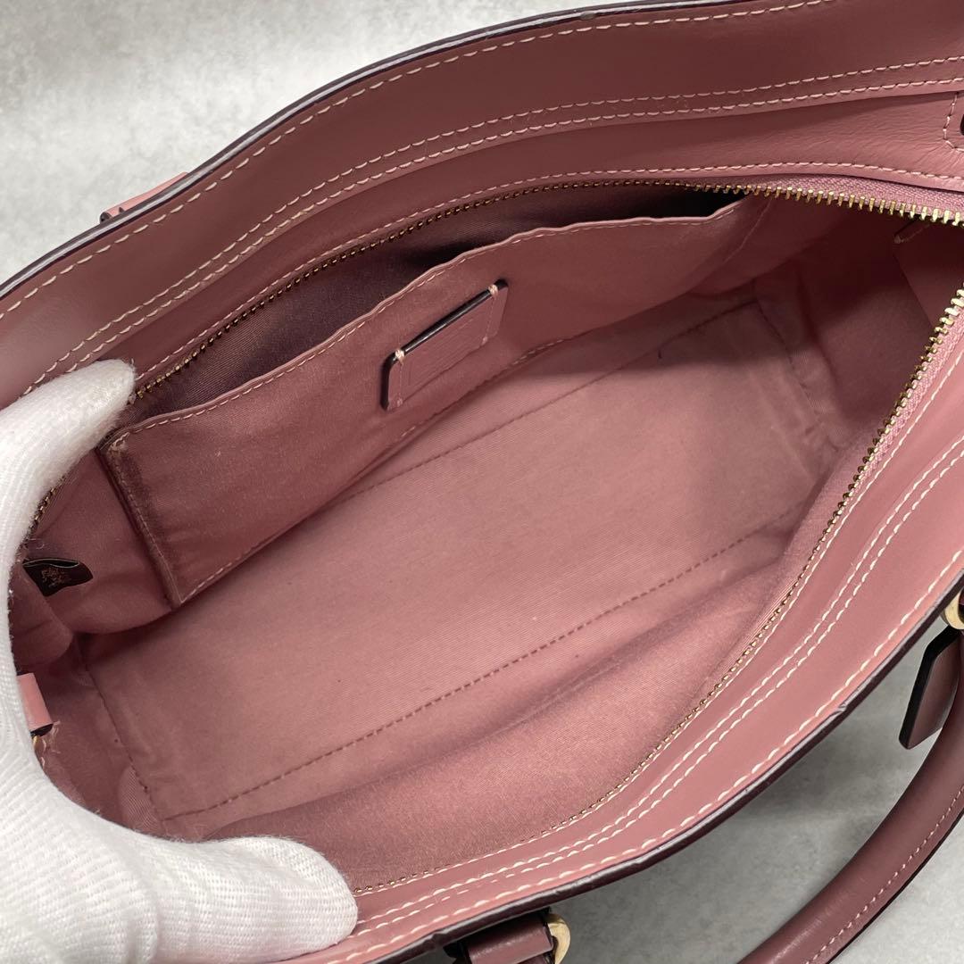 専用✨コーチ 2way ハンド ショルダーバッグ PVC×レザー 花柄 肩掛け