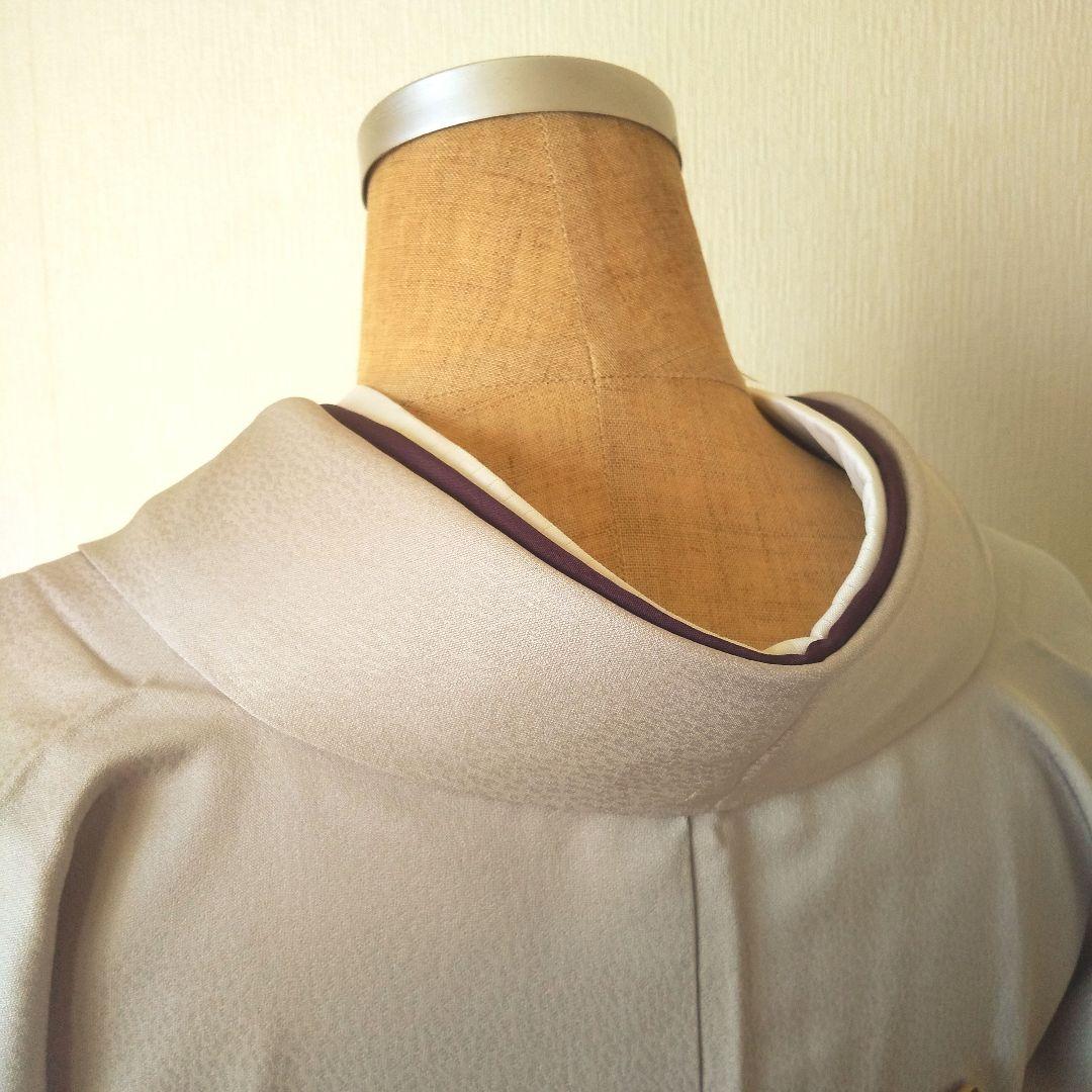 【高島屋誂製】正絹・訪問着・薄紫寄りグレー系・袷