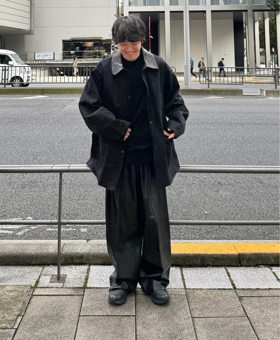 COMOLI コモリ デニムレザーワークジャケット サイズ3 25AW