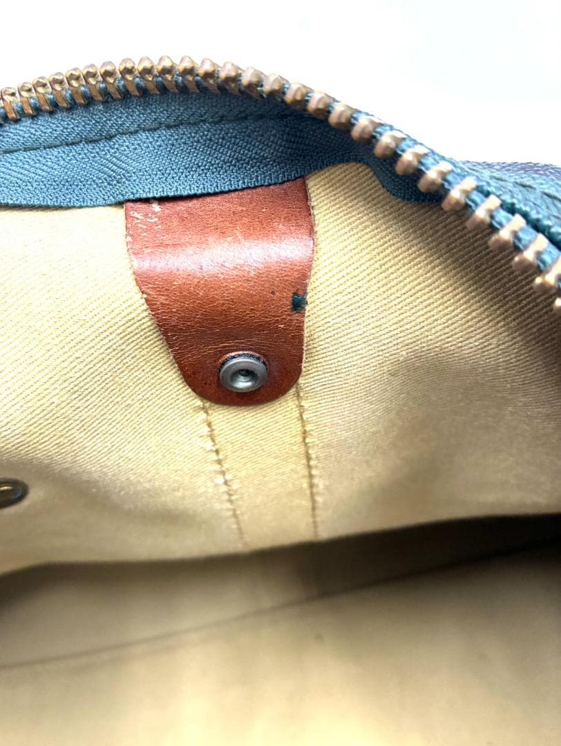 25S12-236 ポロラルフローレン ボストンバッグ グリーン系 チェック柄