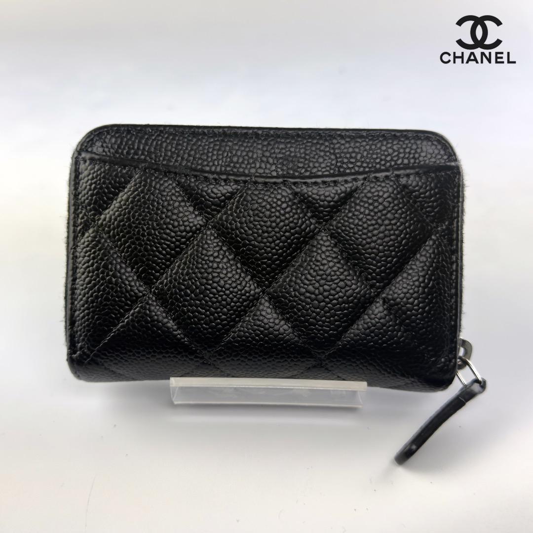 正規品　シャネル　マトラッセ　シルバー金具　ラウンドファスナー　ケース